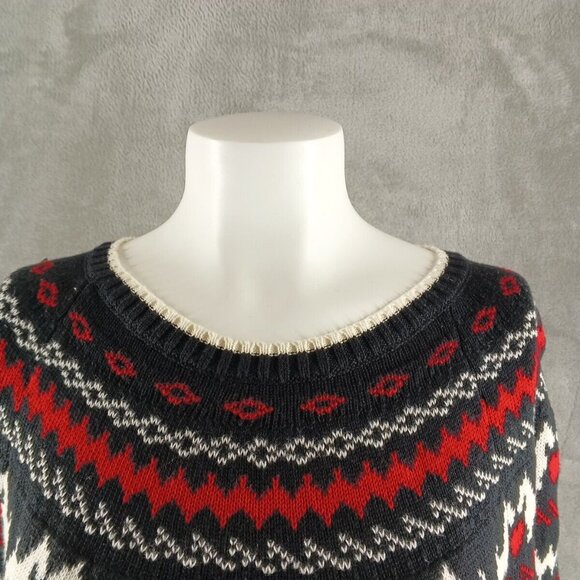 NWT KAREN SCOTT Holiday Dog Pattern Sweater LARGE(12-14) Cotton Blend Pullover - Picture 4 of 13